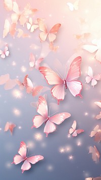 Cute butterfly dreamy wallpaper flower petal plant.