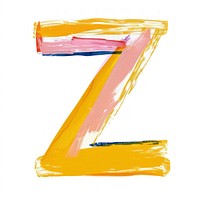 Cute letter Z text number white background.