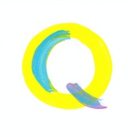Cute letter Q logo text creativity.