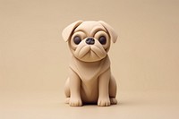Pug figurine animal mammal.