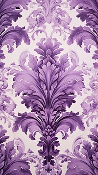 Purple damask repeated pattern backgrounds art creativity.