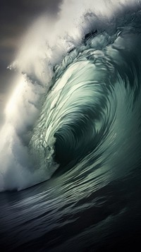 Cool wallpaper strong waves nature ocean sea.