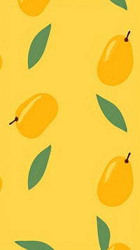 Yellow mango pattern fruit plant.