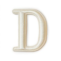 Patch letter D white background accessories simplicity.