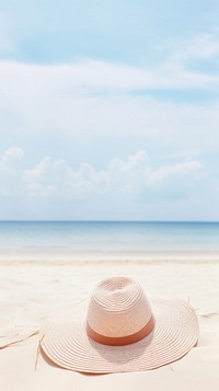 Tropical hat beach outdoors summer.