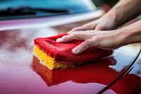 Washing car cleaning vehicle.