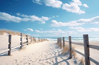 Road border beach landscape outdoors.