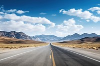 Road sky mountain border landscape outdoors horizon.