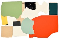 Colored wall of paper collage element backgrounds abstract painting.