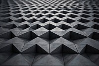 Diamond shape grid architecture building flooring.