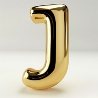 Letter J shiny gold font white background weaponry.