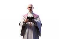 Priest adult white background spirituality.