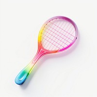 Tennis racket white background string circle.