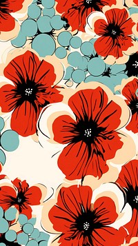 Flower art wallpaper pattern.