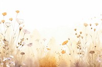 Wildflower field watercolor background backgrounds outdoors painting.