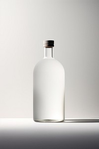 Bottle label glass white.