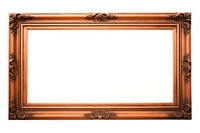 Copper Rectangle frame vintage rectangle white background architecture.
