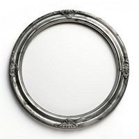 Aluminum circle frame vintage jewelry mirror photo.