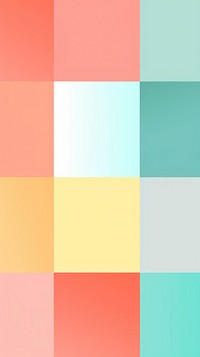 Pastel overlapping square pattern backgrounds letterbox.