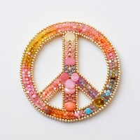 Peace Sign jewelry brooch shape.
