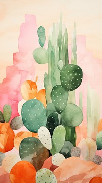 Cactus plant art backgrounds.