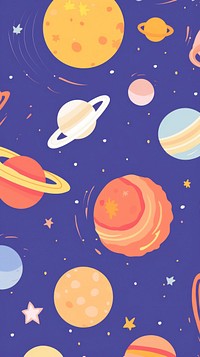 Cute galaxy illustration astronomy pattern space.