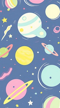 Cute galaxy illustration pattern backgrounds astronomy.