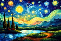 Galaxy background outdoors painting nature.