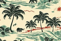 Hawaiian elephants pattern nature mammal.