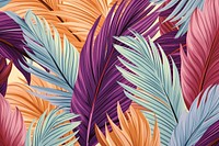 Hawaiian palm leaves pattern plant leaf.