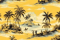 Hawaiian palm trees outdoors pattern scenery.