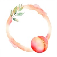 Peach frame watercolor white background accessories accessory.