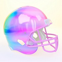 American football helmet sports protection headgear.