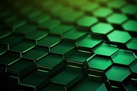 Hexagon pattern on green background backgrounds technology abstract.