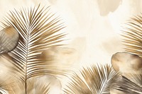 Palm leaves with sun watercolor background backgrounds outdoors painting.