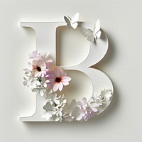 Letter B font flower plant text.