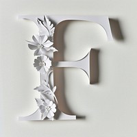 Letter F font white text creativity.
