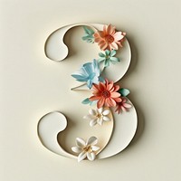 Letter number 3 flower creativity chandelier.