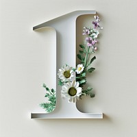 Letter Number 1 font number flower plant.