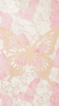 Butterfly pattern marble wallpaper backgrounds petal flooring.