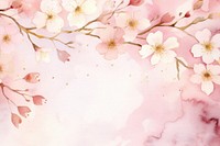 Sakura petal watercolor background backgrounds blossom flower.
