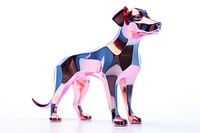 3d render of a dog in surreal abstract style mammal animal pet.