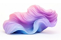 3d render of a gradient fluffy shape in surreal abstract style nature petal white background.