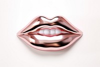 3d render of a lip in surreal abstract style cosmetics lipstick jewelry.