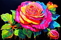 Rose painting pattern flower.