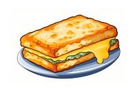 Grilled Cheese sandwich dessert bread food.