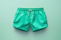 Basic swimming trunks shorts underpants turquoise.