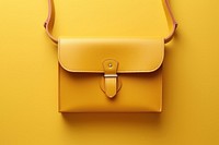 Rigid crossbody bag with flap handbag yellow purse.