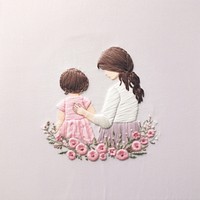 Baby embroidery adult cute.