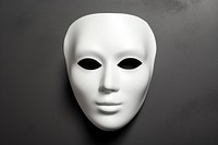 Face mask white representation monochrome.